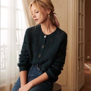 Sezane Mario Cardigan in Size S (Green)
